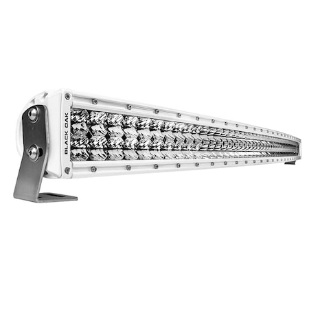 Black Oak Led Black Oak Pro Series 3.0 Curved Double Row 50in LED Light Bar - Combo Optics - White Housing 50CCM-D5OS